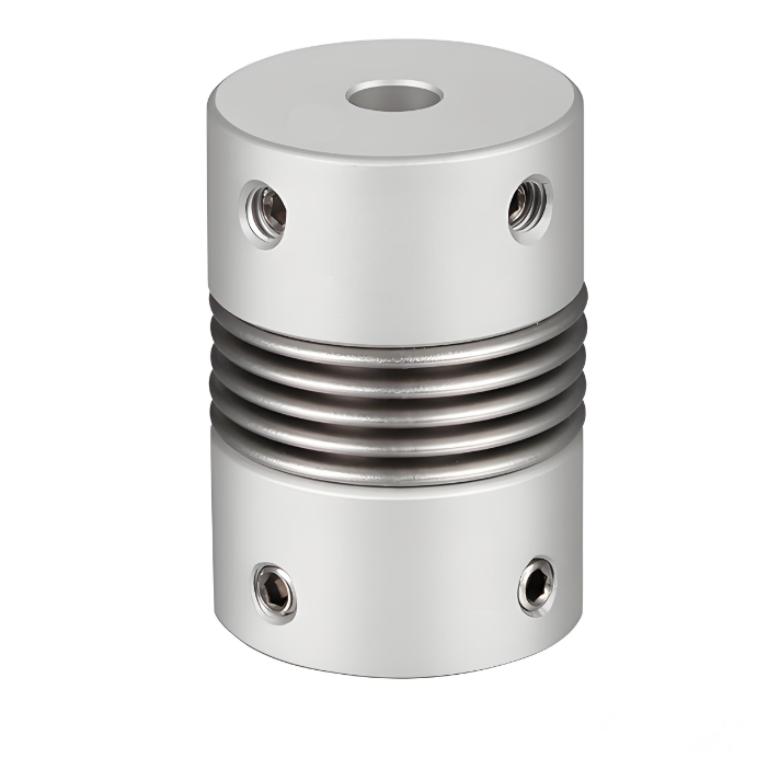 RSK-CPR Aluminium Alloy Bellows Couplings Positioning Jenis skru mengimbangi sisihan sudut jejari dan paksi dengan lebih berkesan