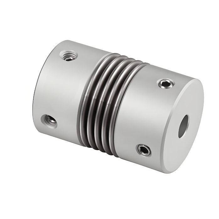 RSK-CPR Aluminium Alloy Bellows Couplings Positioning Jenis skru mengimbangi sisihan sudut jejari dan paksi dengan lebih berkesan