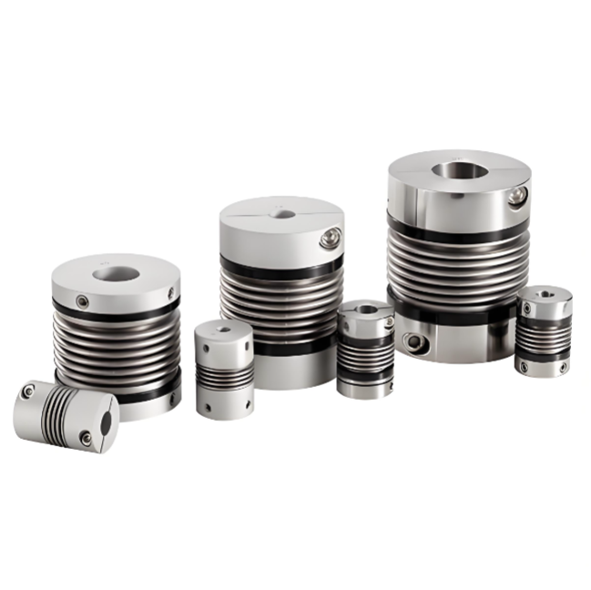 RSK-CPR Aluminium Alloy Bellows Couplings Positioning Jenis skru mengimbangi sisihan sudut jejari dan paksi dengan lebih berkesan